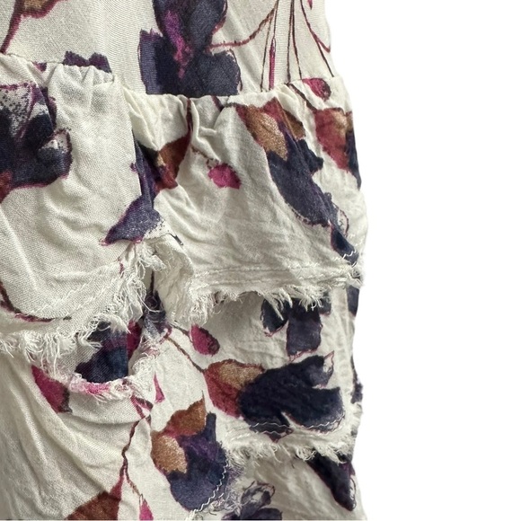 Free People Dress Mini Fairy Boho Floral Summer White Dainty Flowy Beach Medium - Picture 5 of 8